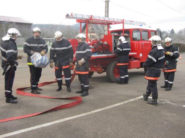 Sapeurs pompiers, commune de Lutter